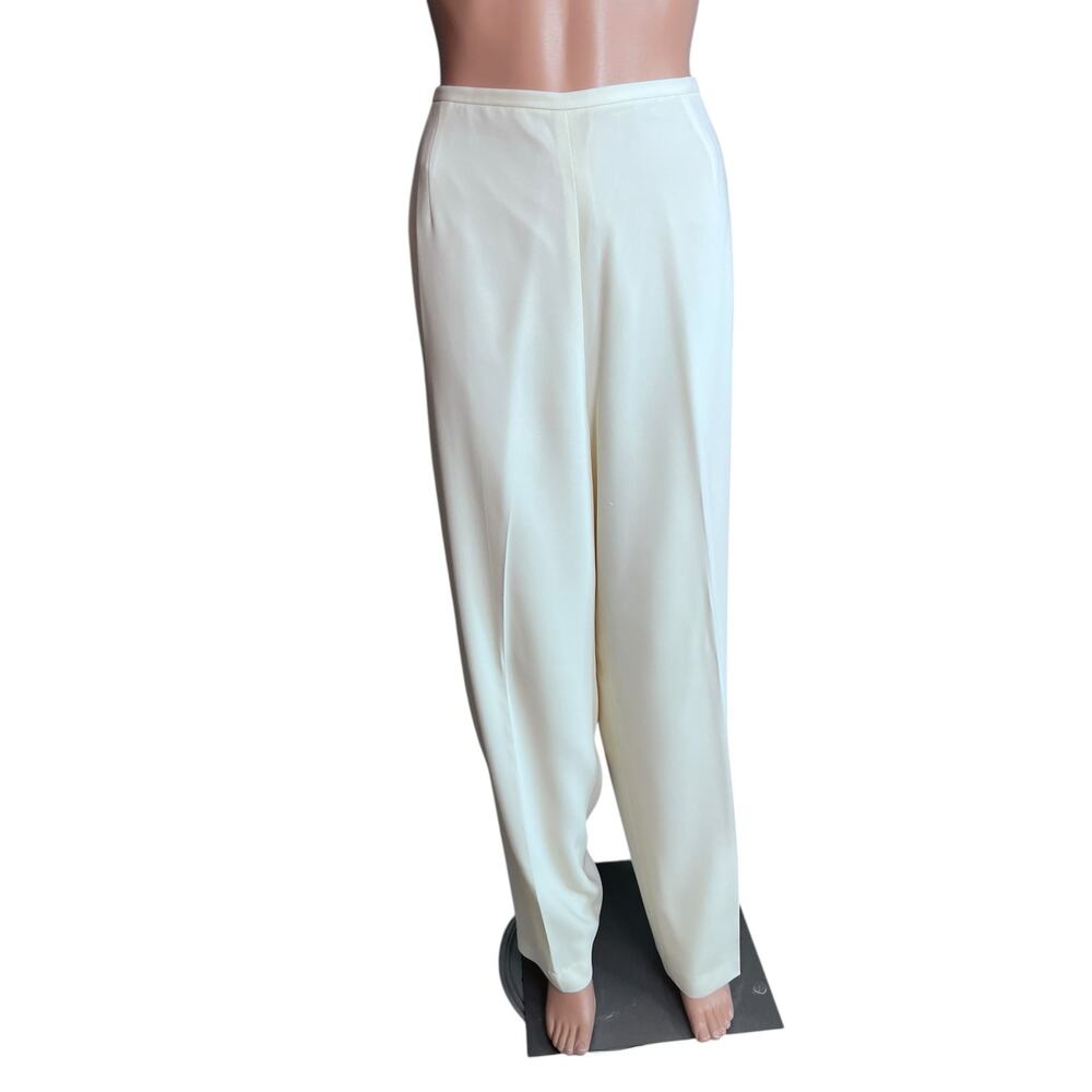Talbots Cream Dress Pants 20 Career Wear Minimalist Preppy Special Occasion Luxe